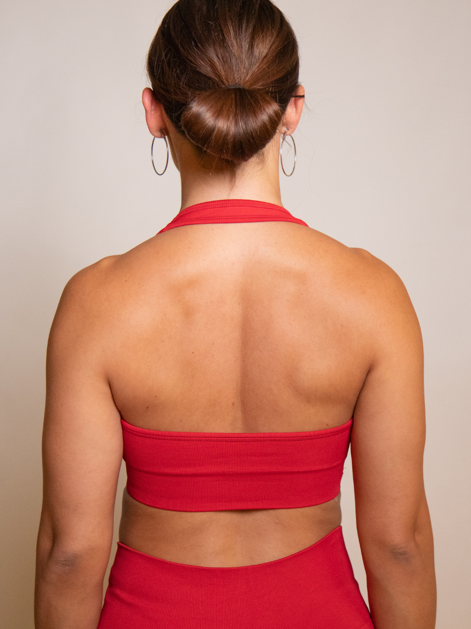 Pulse Seamless Sports Bra Red