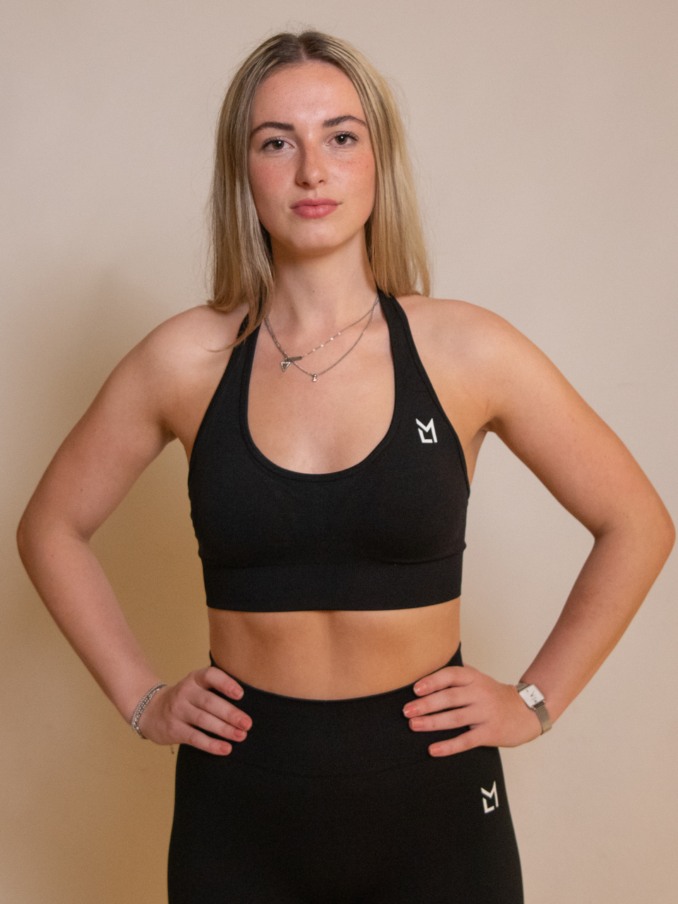 Pulse Seamless Sports Bra Black